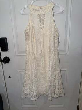 Club L White Lace Midi Dress